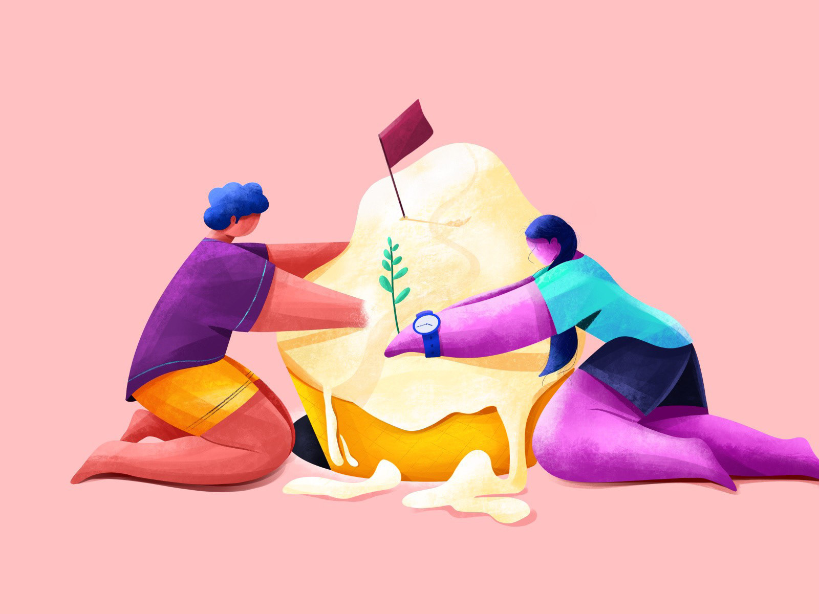 Character design  Computer cycle fish ILLUSTRATION  mom Office rider r (2).jpg
