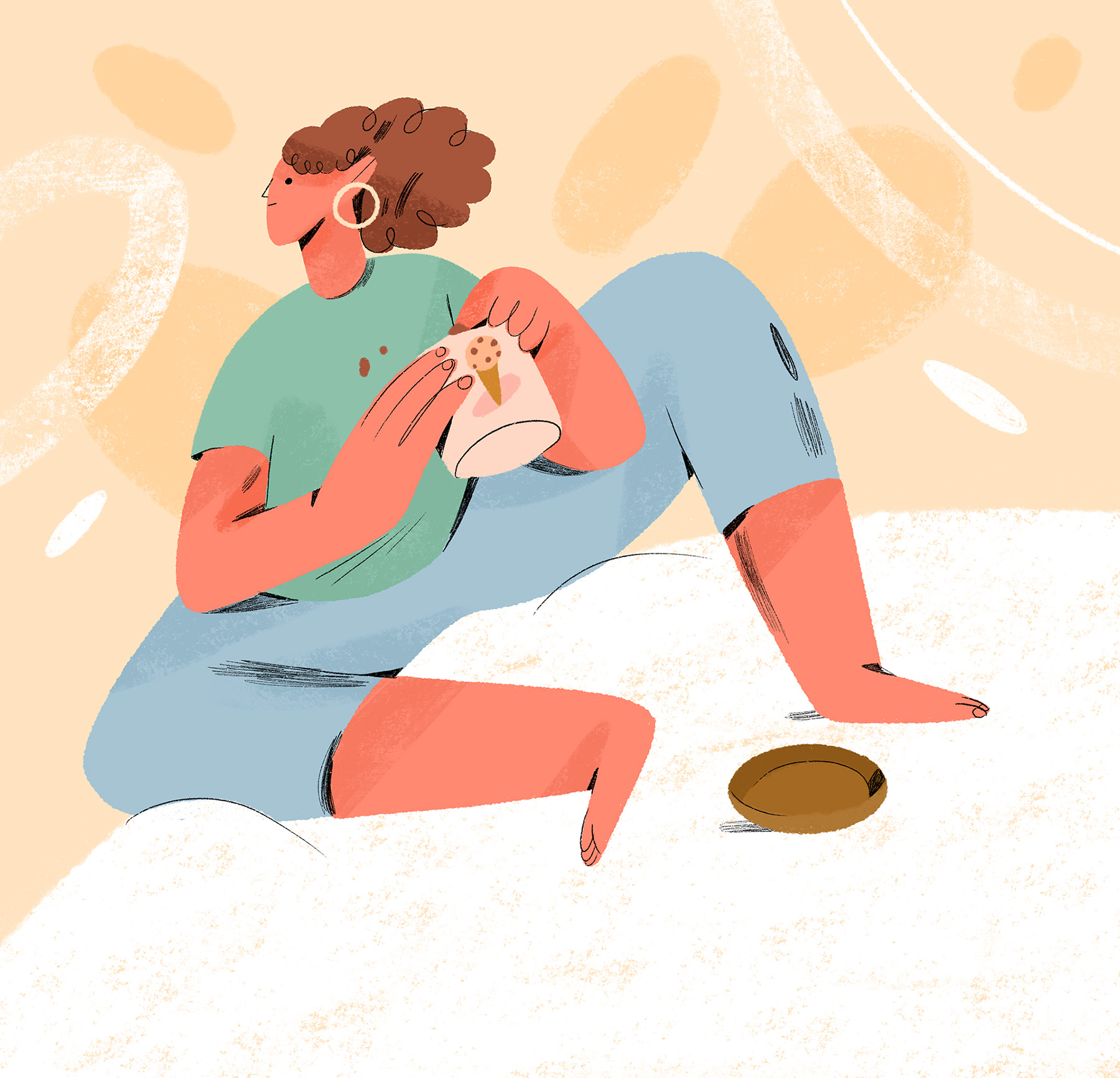 eating illustration Food  food illustration girls.jpg