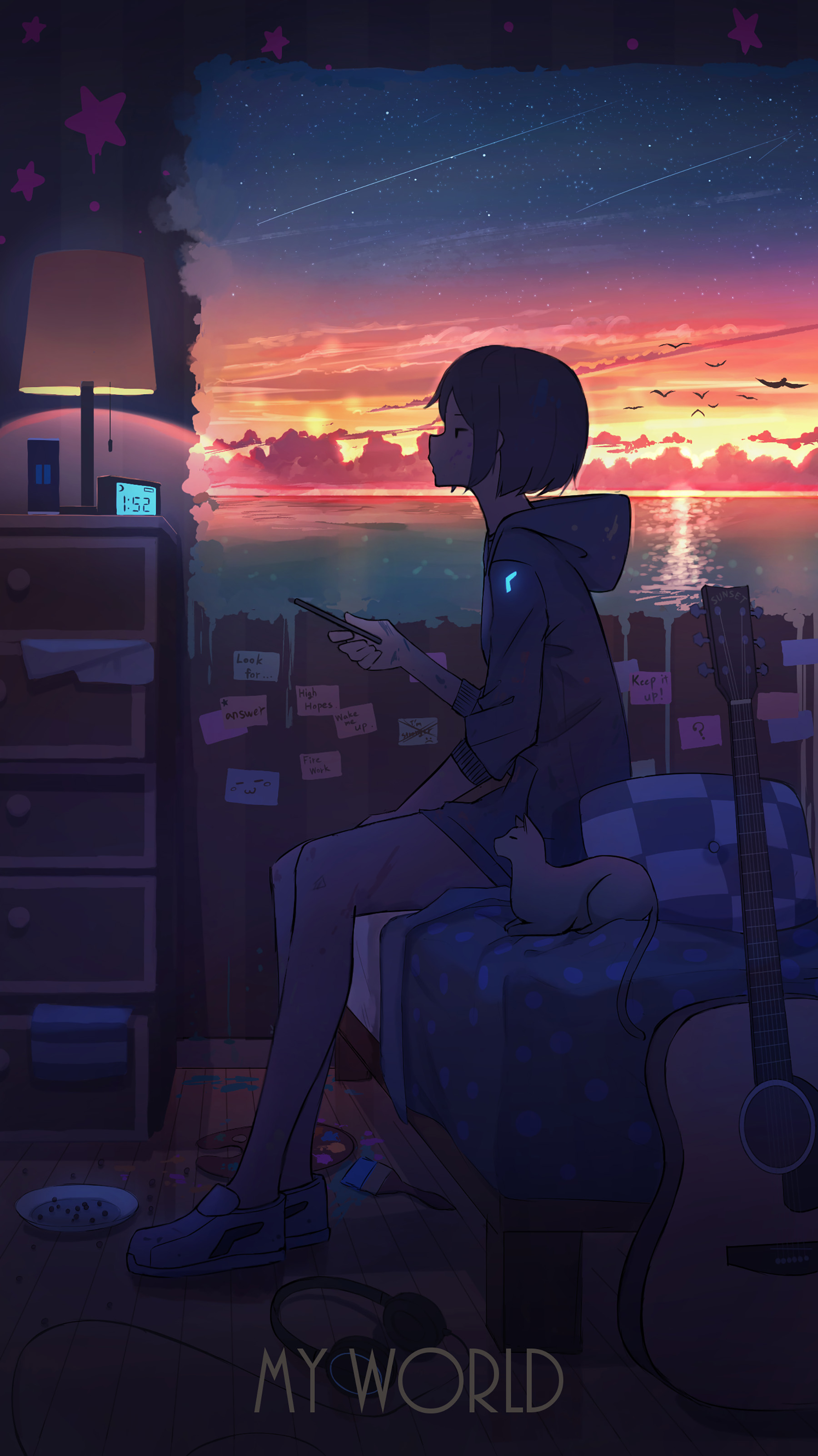 オリジナル 青と赤 - pasoputi的插画-2.jpg