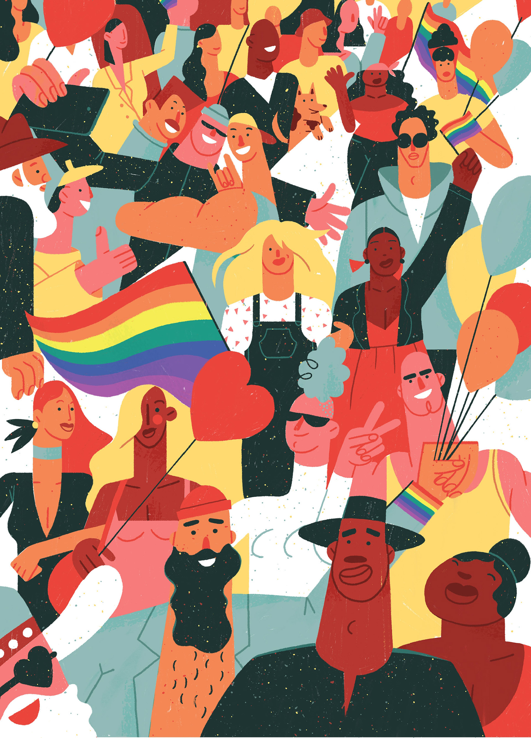 LGBT pride society city Human rights Chatacter Design editorial.jpg