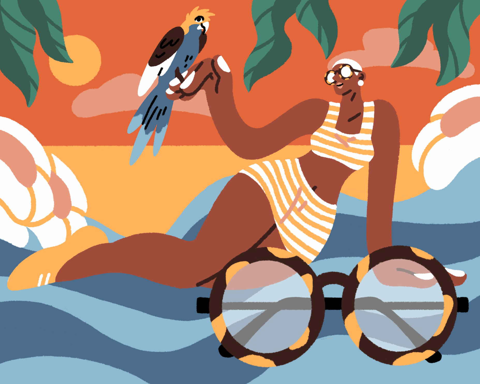 Campaign Illustration Digital Art  digital illustration eyewear femini (2).jpg