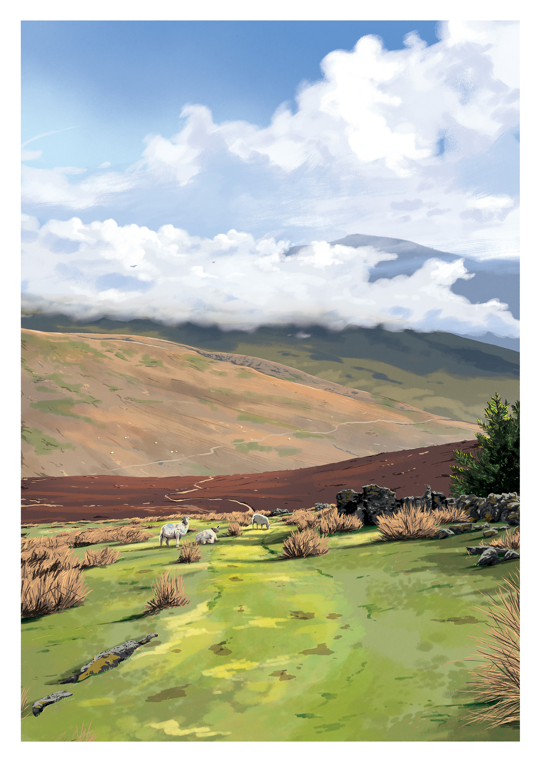 cumbria lake district Landscape Painting mountains National Park.jpg