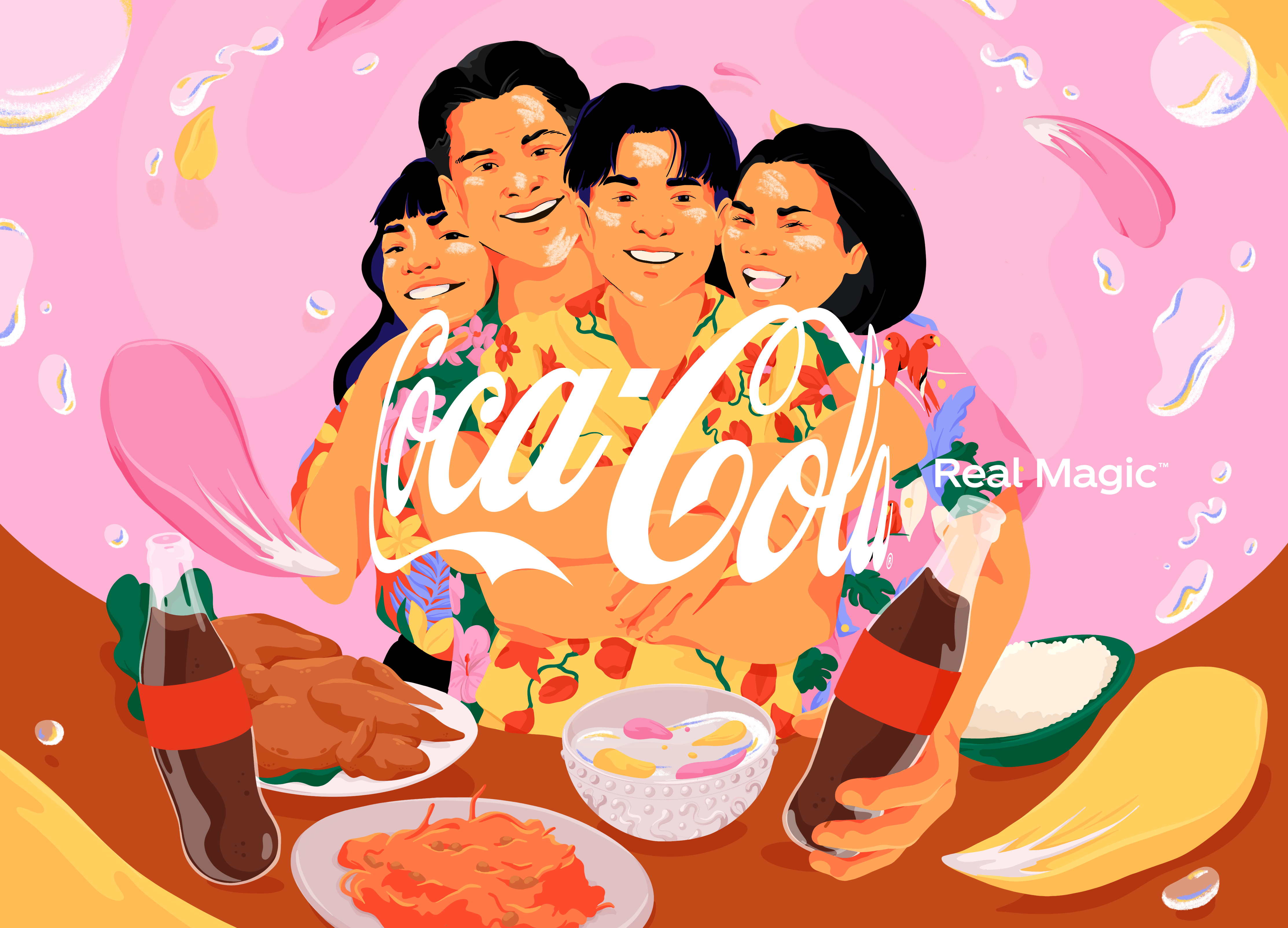 bold colors character illustration Coca-Cola commercial illustration D (5).png