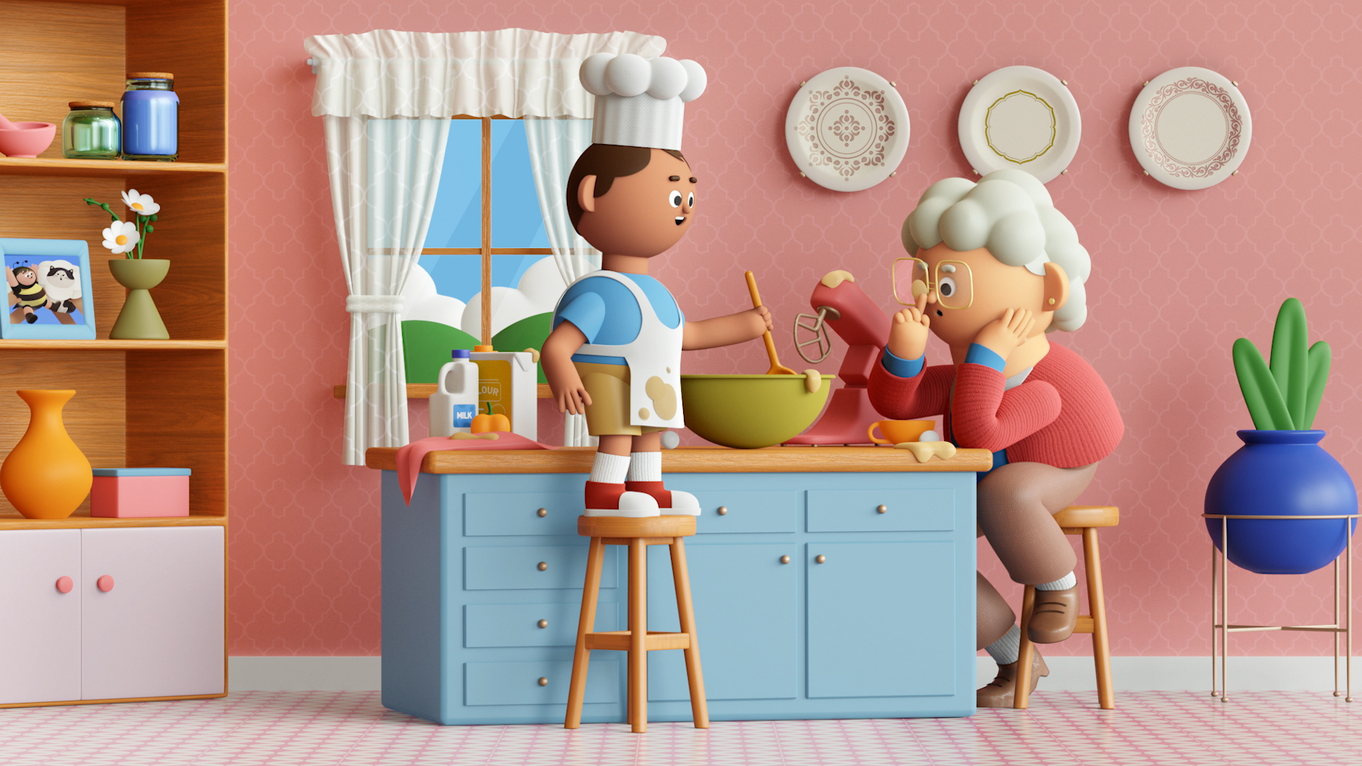 kroger Character design  cesar pelizer 3d animation 3D Characters desi.jpg