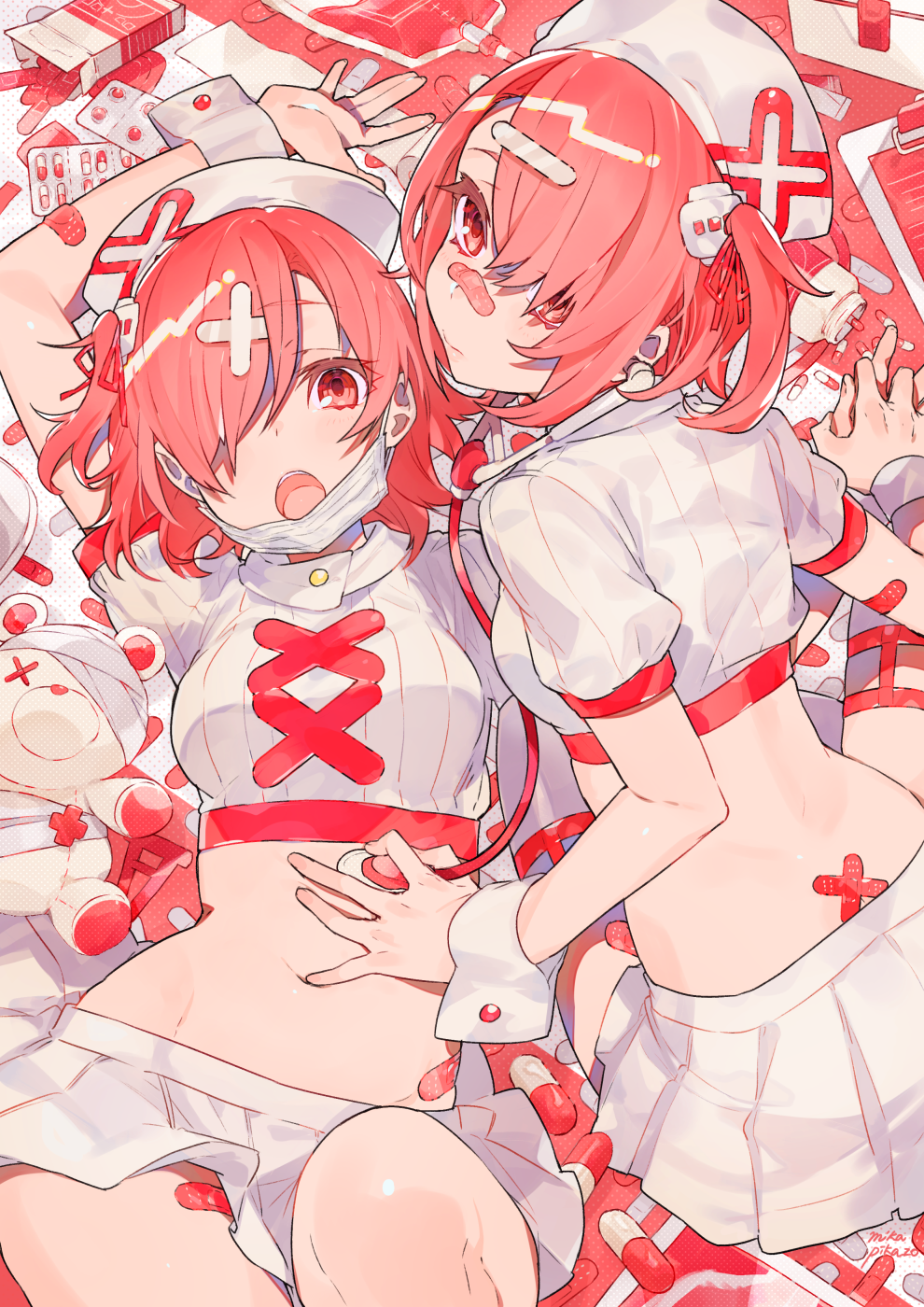 オリジナル PINK NURSE - Mika Pikazo的插画.png