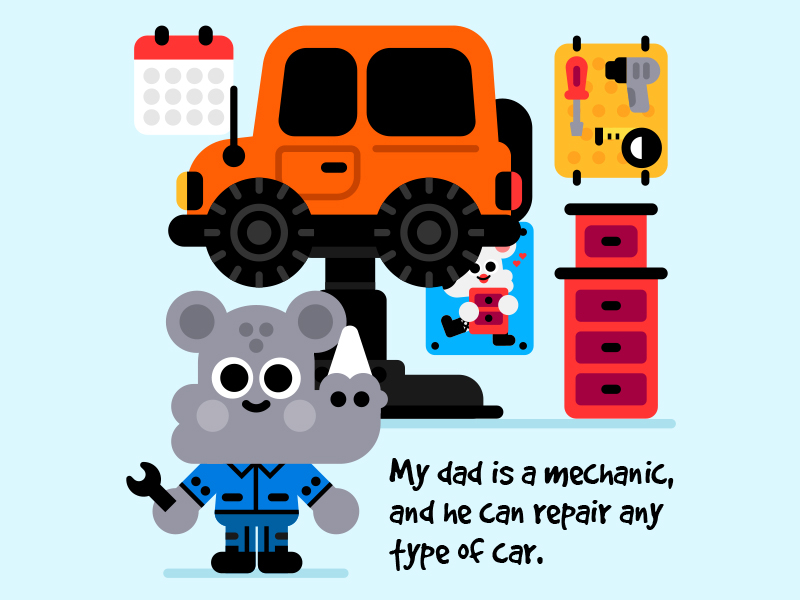 My dad the mechanic car cars illustration illustrator kids kidslit mec.jpg