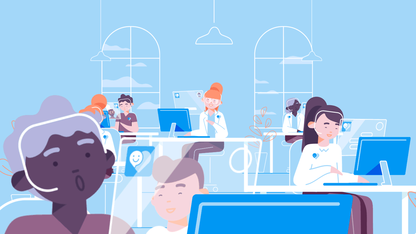 ILLUSTRATION  animation  Character design  explainer video Health doct (2).gif