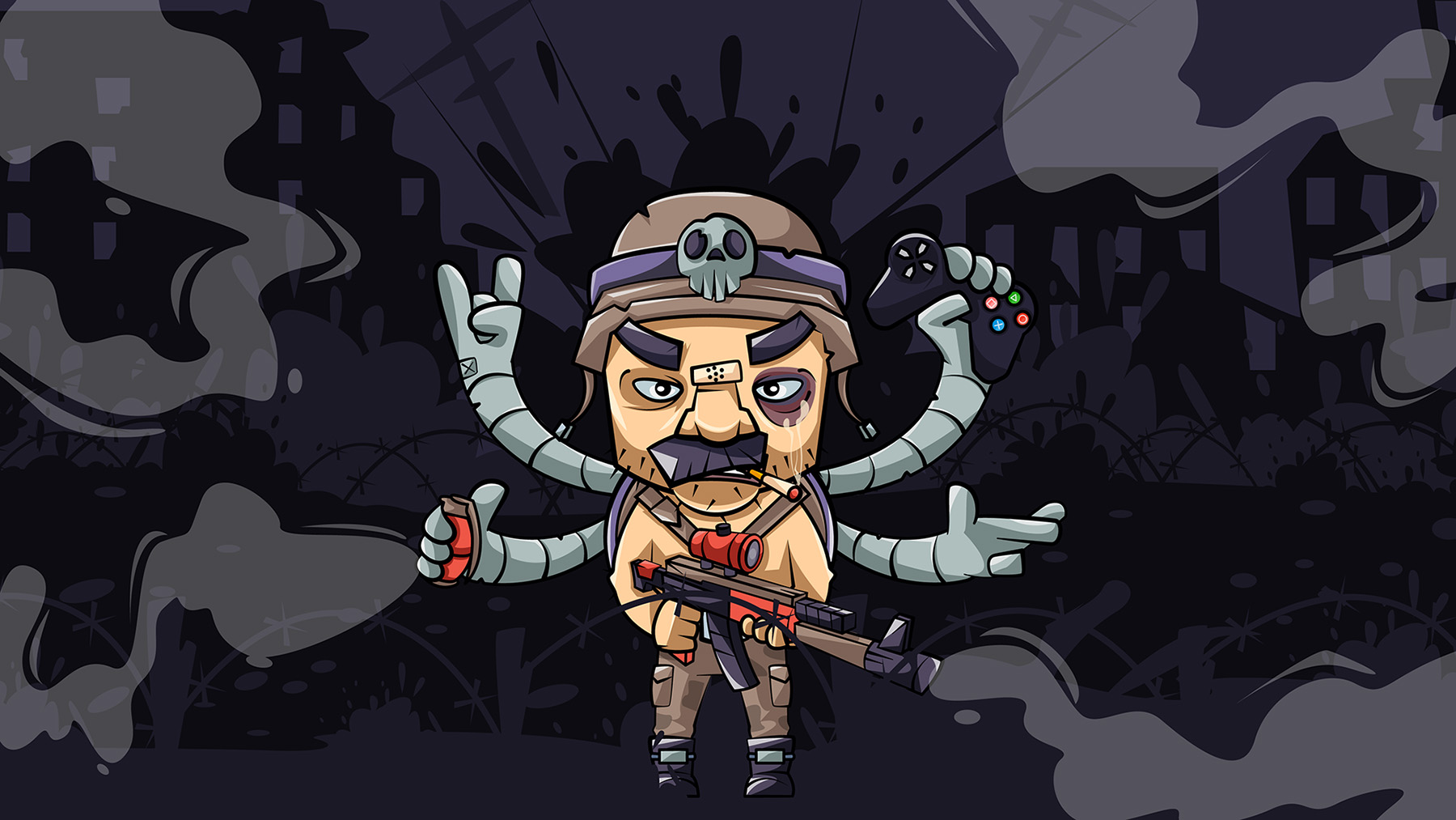 cartoon Character design  cover game ILLUSTRATION  Illustrator Mascot.jpg