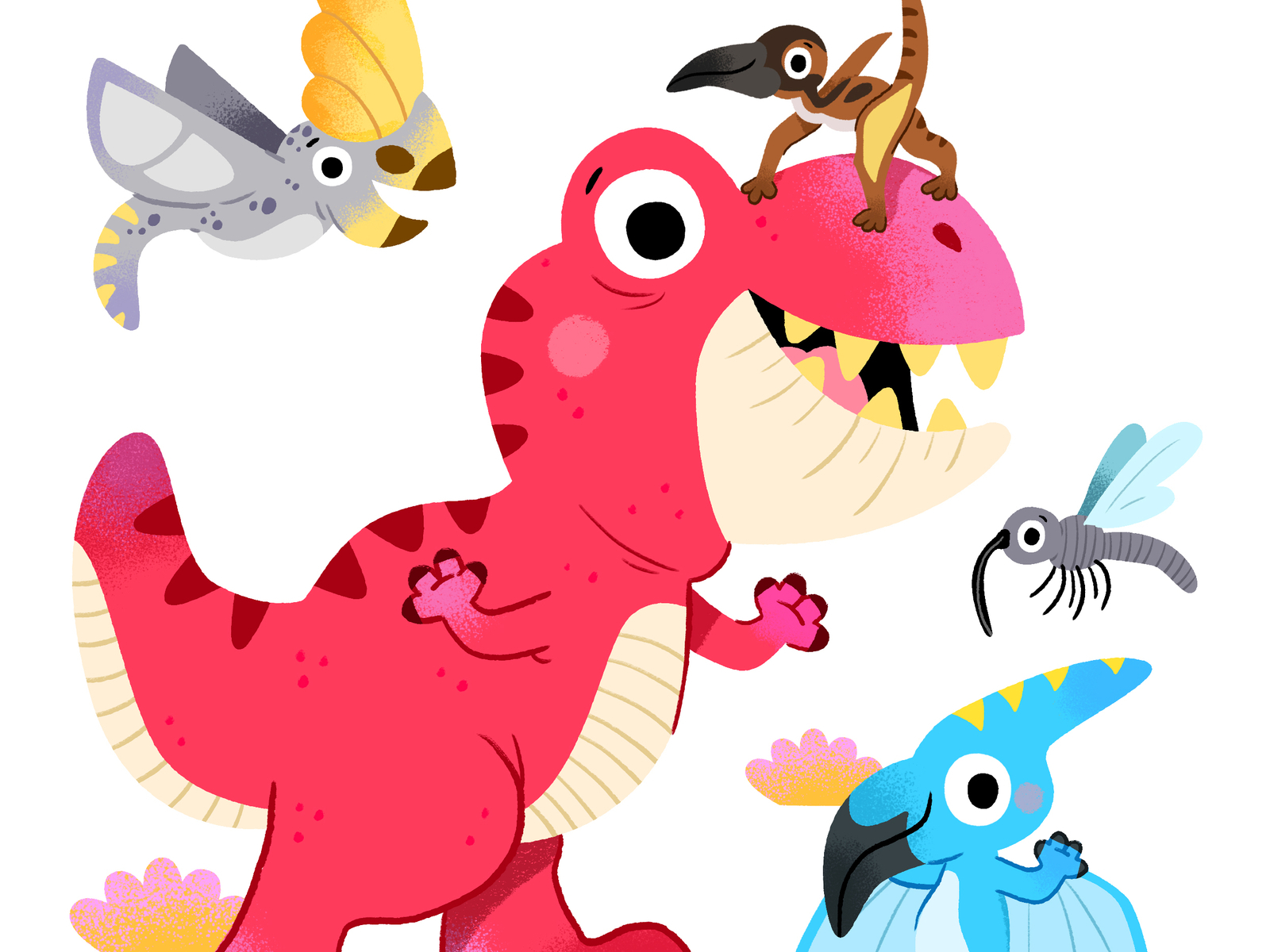 Jurassic friends animal animals art book character characters colour c.jpg