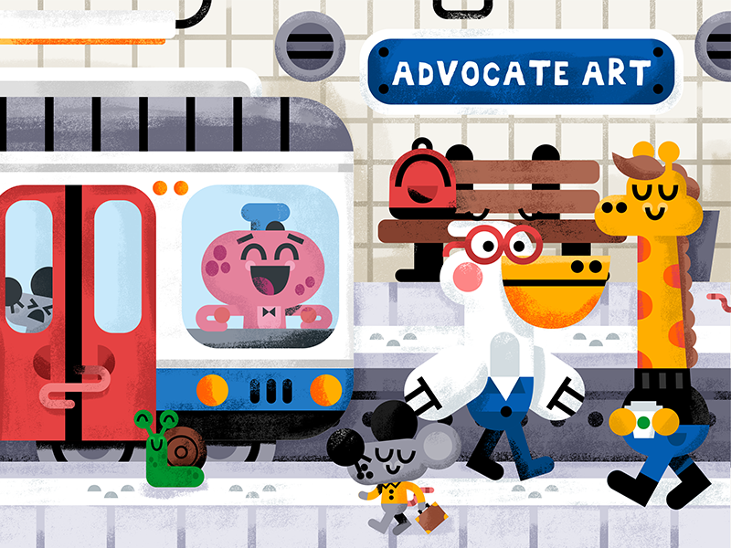 Such a nice station! advocate art agency animals cute illustation kids.png