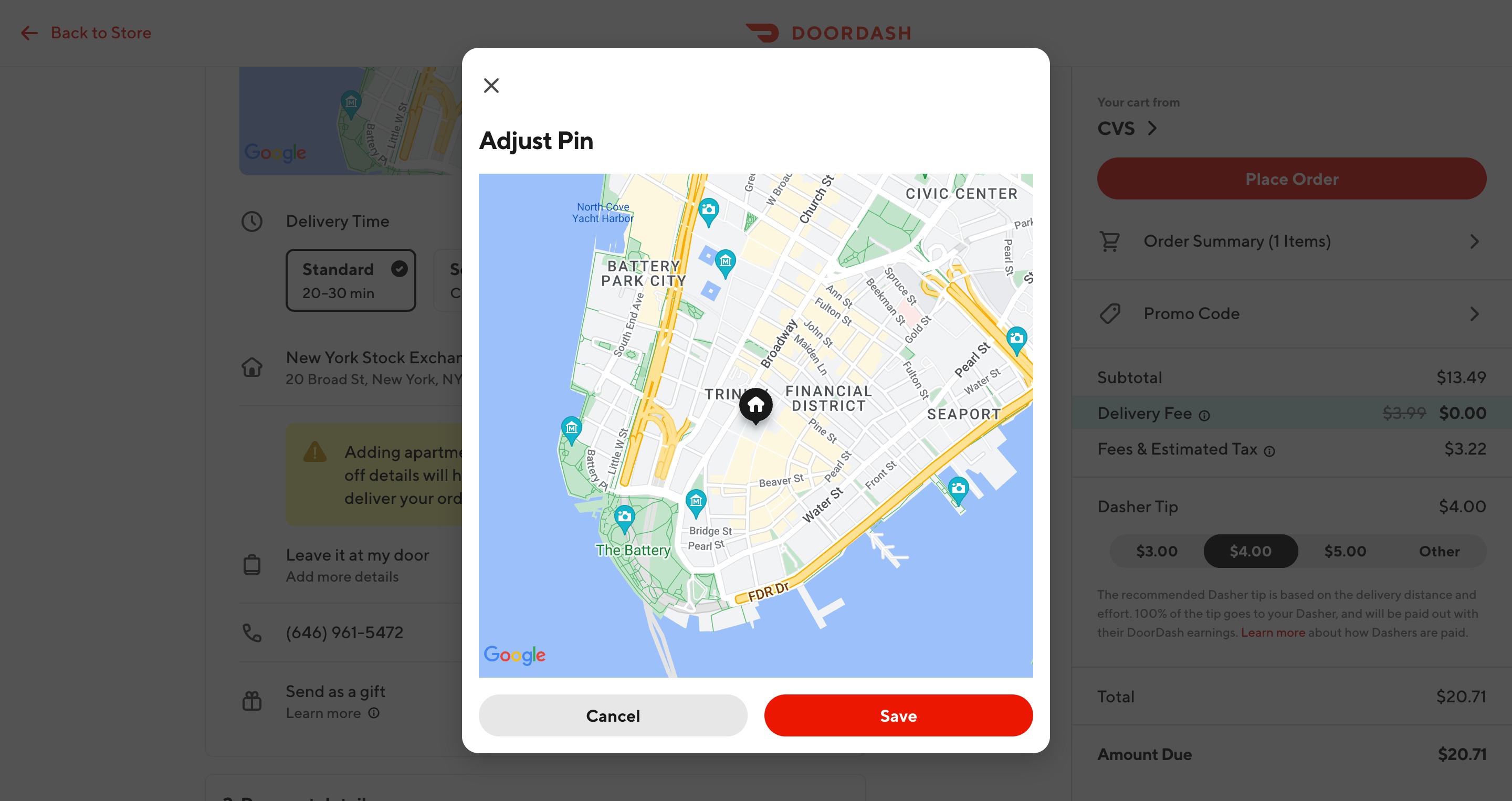 结账页叠加谷歌地图调整送货点弹窗