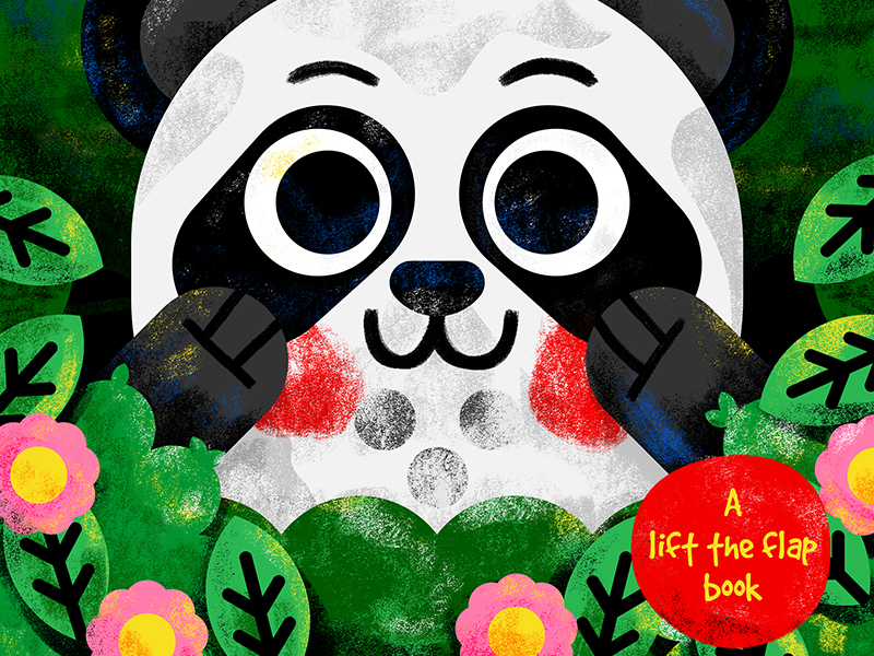Peek-a-boo! animal book illustration illustrator kids kidslit panda re.jpg