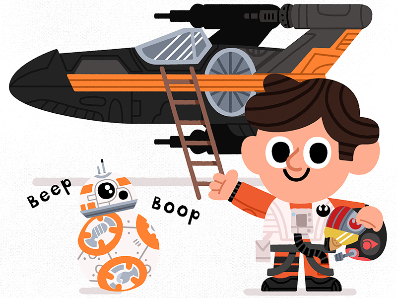 Inseparable friends bb-8 bb8 illustration jedi kidslit lucas poe star.jpg