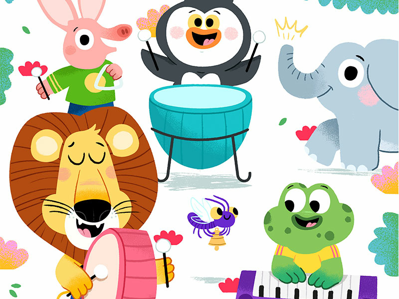 And a one, and a two, and a one, two, three... animal animals art book.jpg