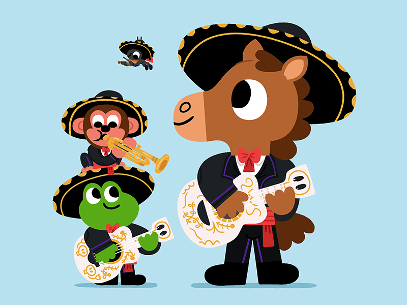 Un poco loco animals cute drawing fun illustration illustrator kids ki.jpg