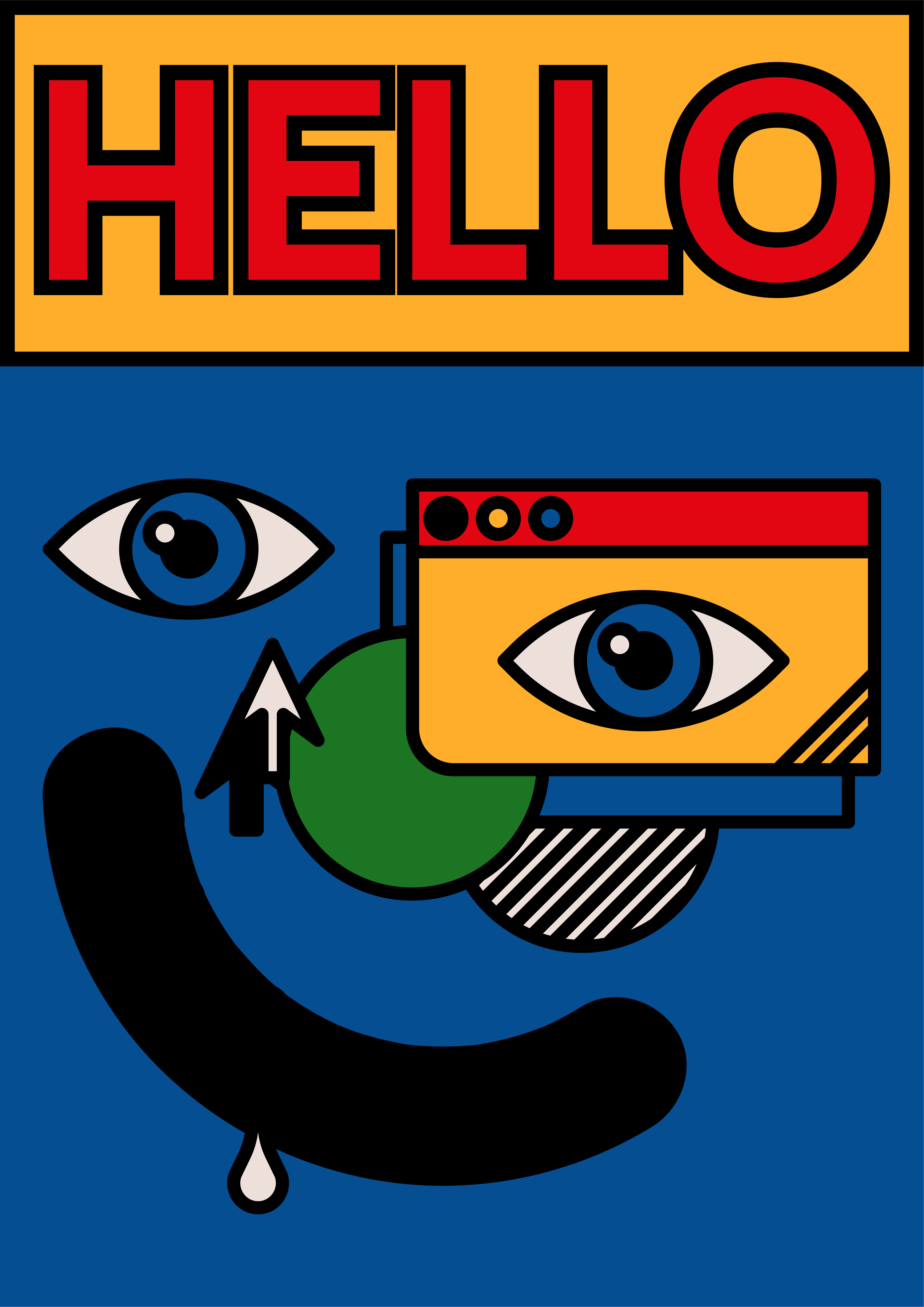 blueredwhite feminism OLAJASIONOWSKA poster womensday (9).png