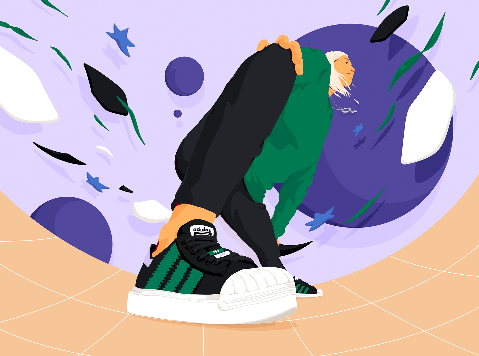 adidas adidas originals basketball Digital Art  digital illustration e (2).png