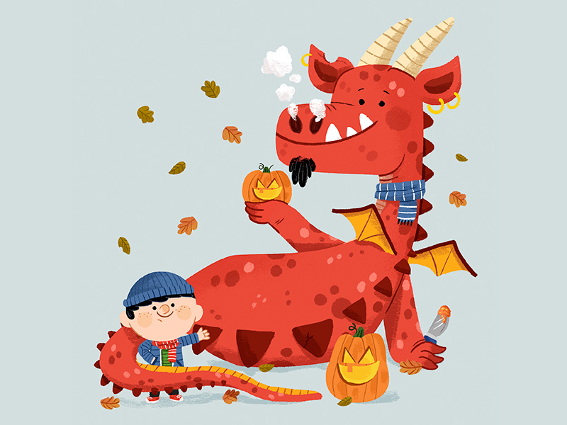 Autumn leaves! book character colour cute drawing fun illustration ill.jpg