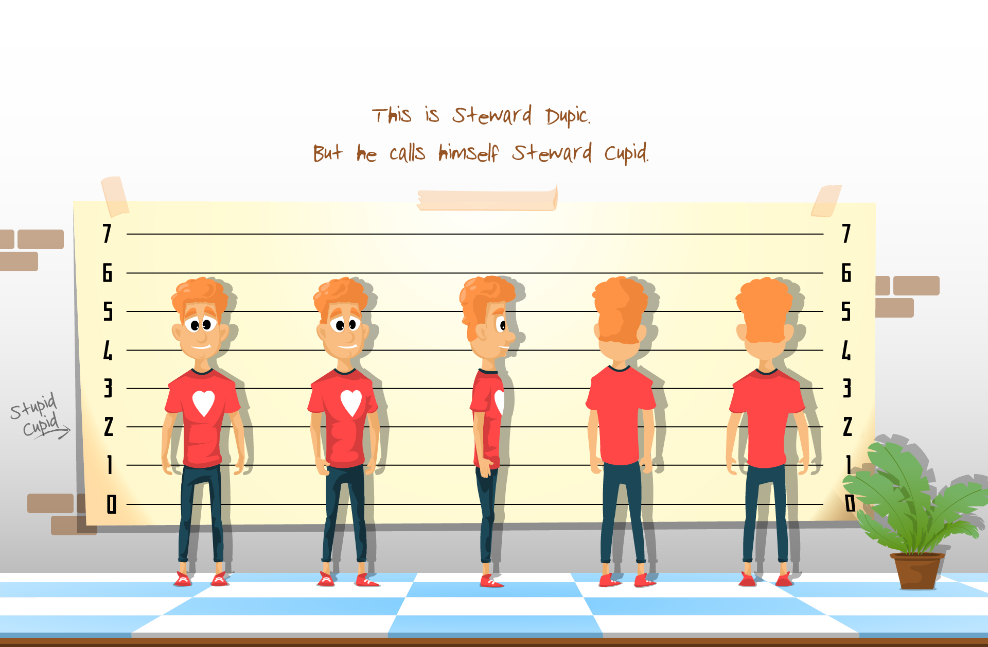 Character cupid Drawing  emotions heart ILLUSTRATION  Love Mascot (2).png