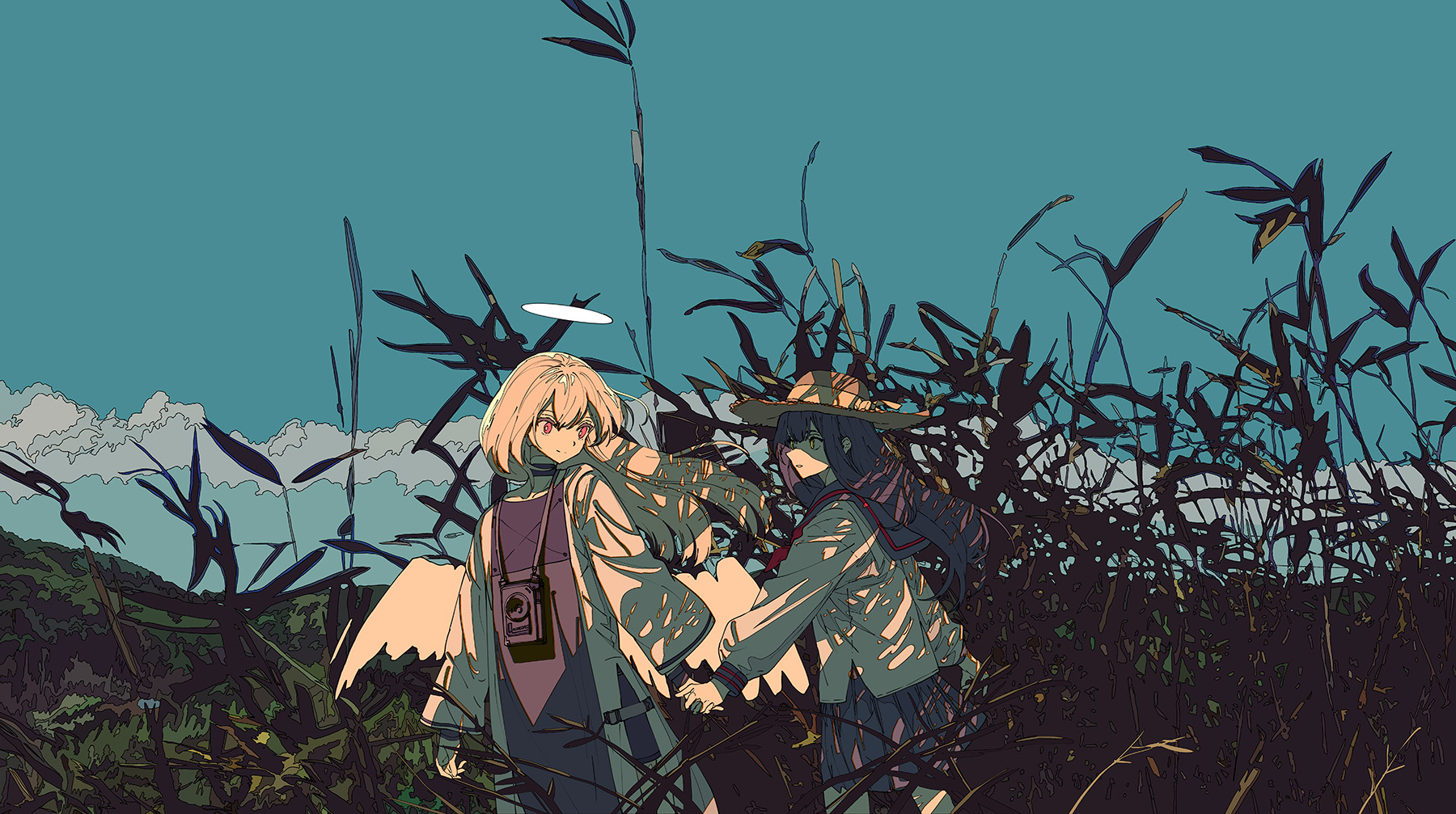 オリジナル 前触れもなく去った人の　夏がのこした眼差しのように - 焦茶的插画.jpg