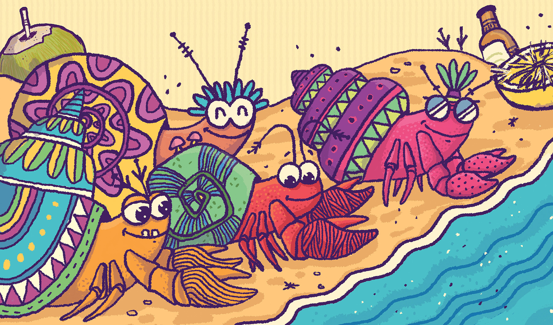 storybook crab cartoon children storybook Storybook art cartoon hermit (3).jpg