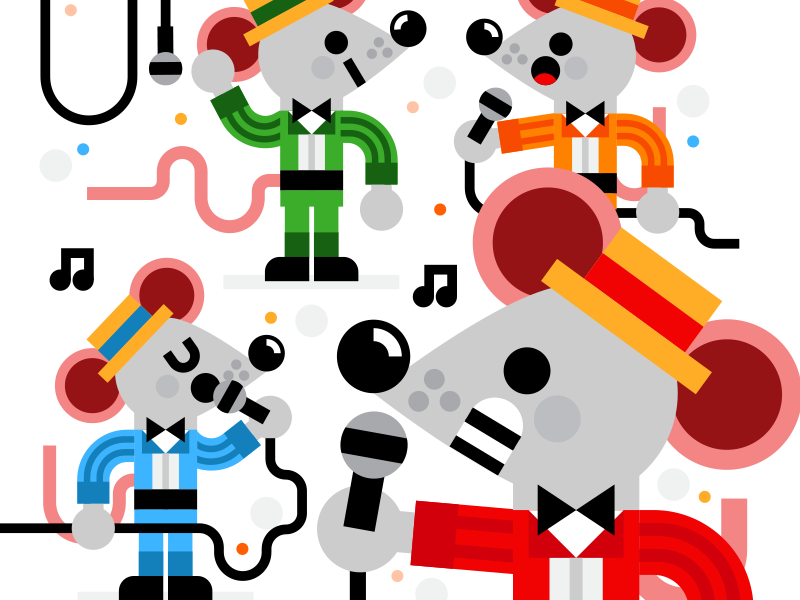 Barbershop quartet character cute illustration illustrator kawaii kids.png