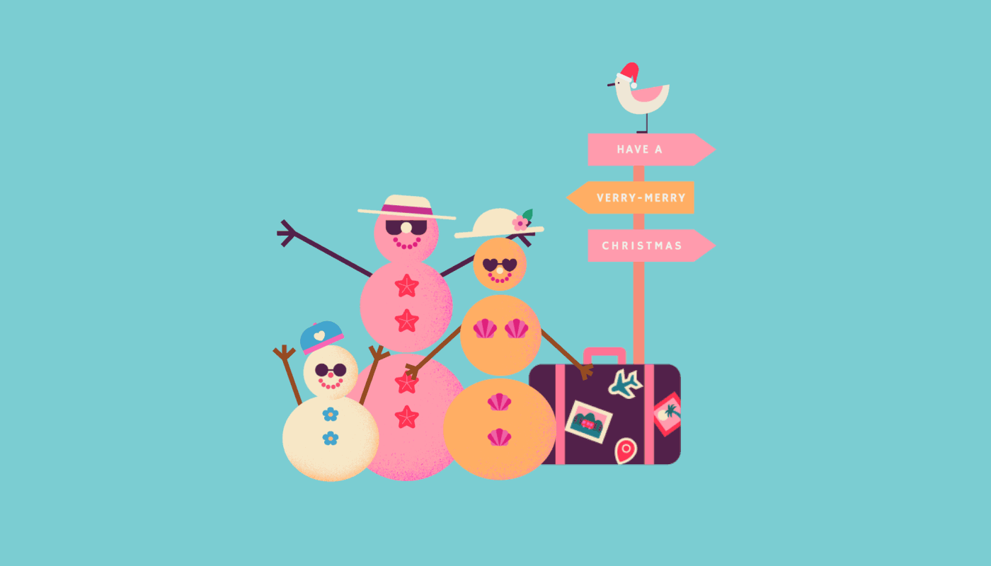beach Christmas Holiday new year santa xmas (6).gif