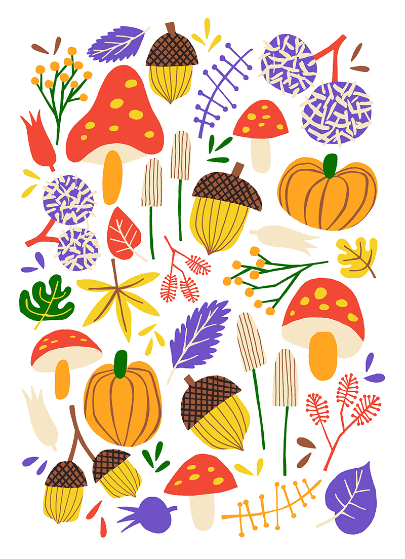 autumn Fall leaf leaves Mushrooms nuts chestnuts pumpkin season Oneday (2).jpg