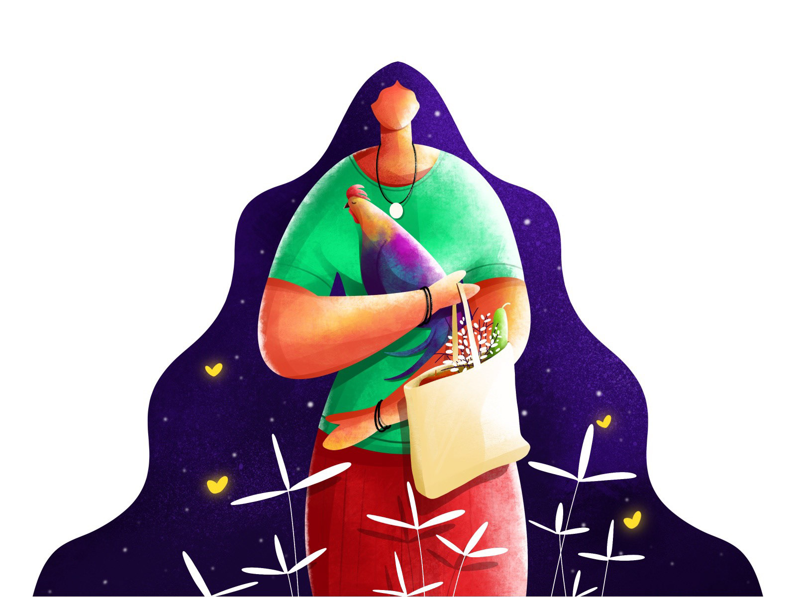 Computer dream fish girl ILLUSTRATION  moon Nature night Plant snake (3).jpg