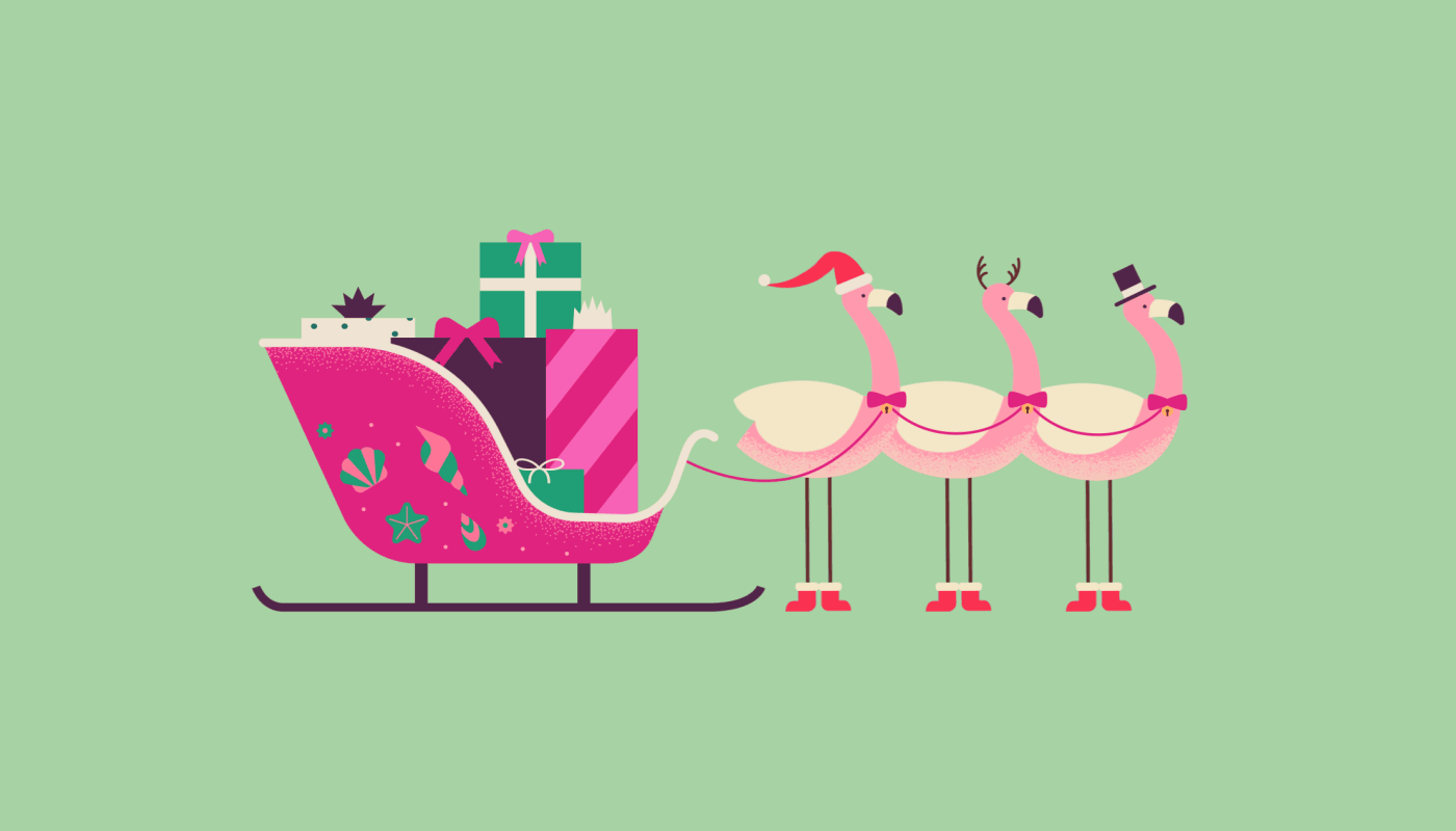 beach Christmas Holiday new year santa xmas (2).gif