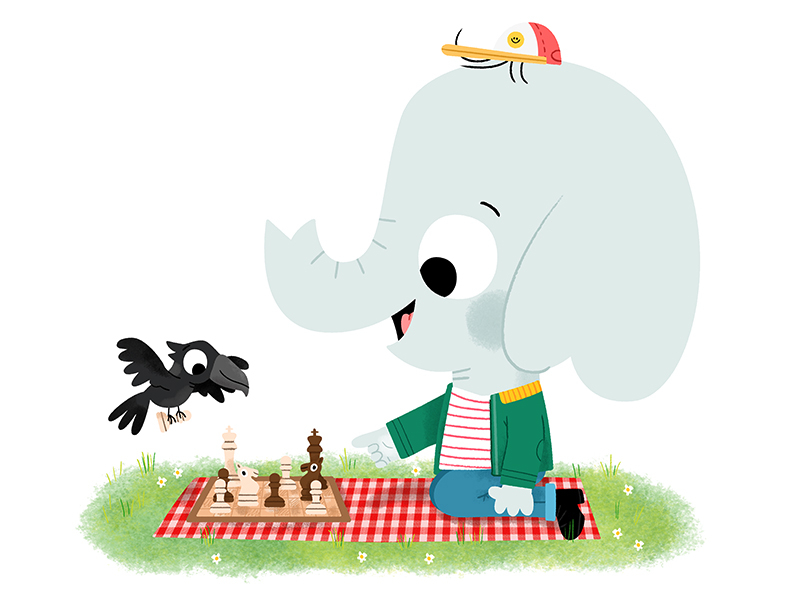 A game of Chess animals cute drawing fun illustration illustrator kids.jpg