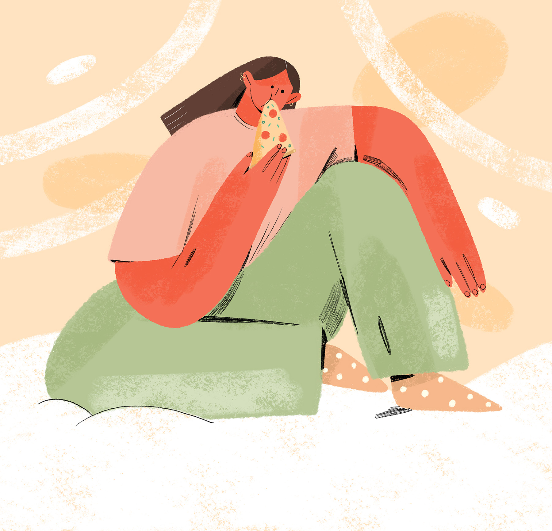 eating illustration Food  food illustration girls (4).jpg