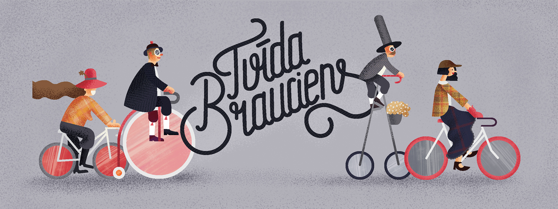 Cycling Urban Riga Latvia tweed sports ILLUSTRATION.jpg