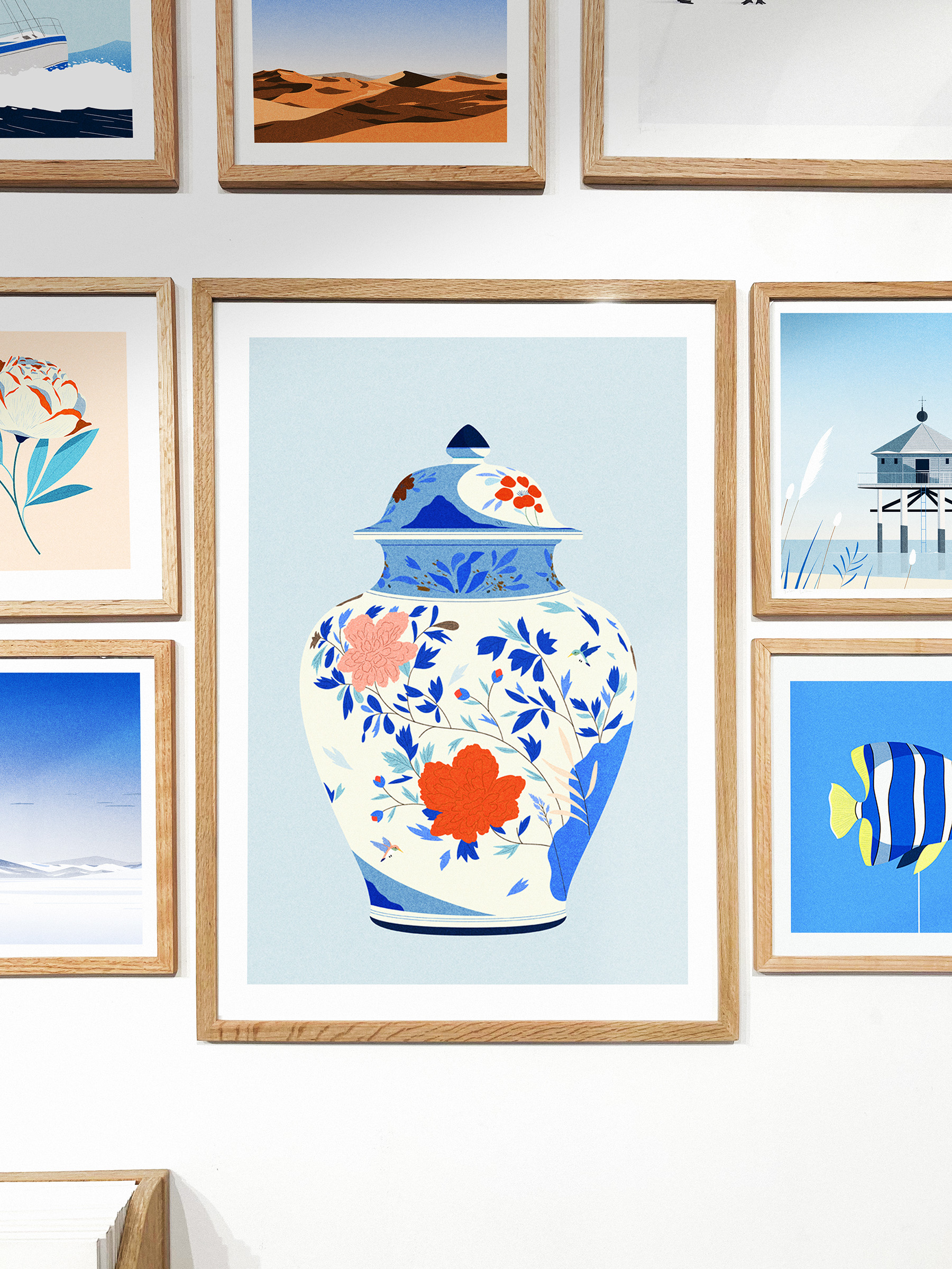 ILLUSTRATION  Landscape poster posterdesign print sea Travel (16).jpg
