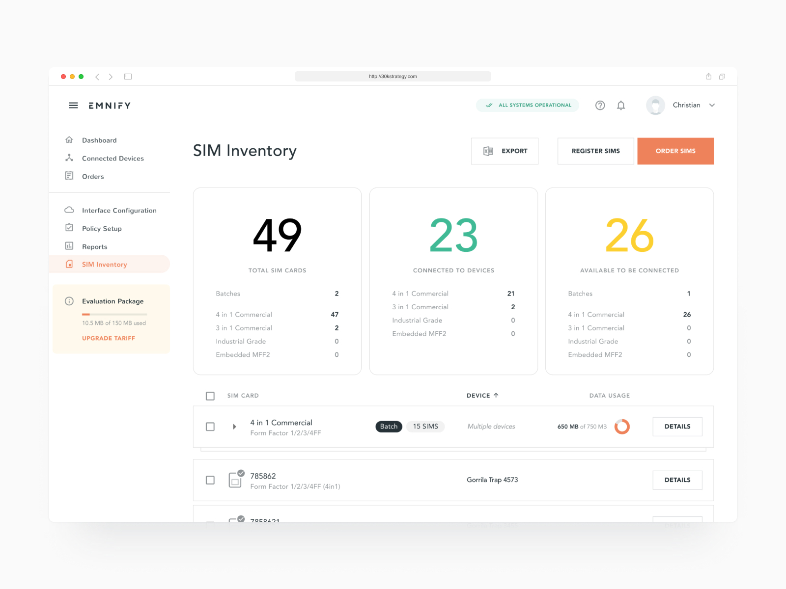 社区人工归类网页 SIM Inventory - IoT SaaS web app web app ux web app ui web application.jpg