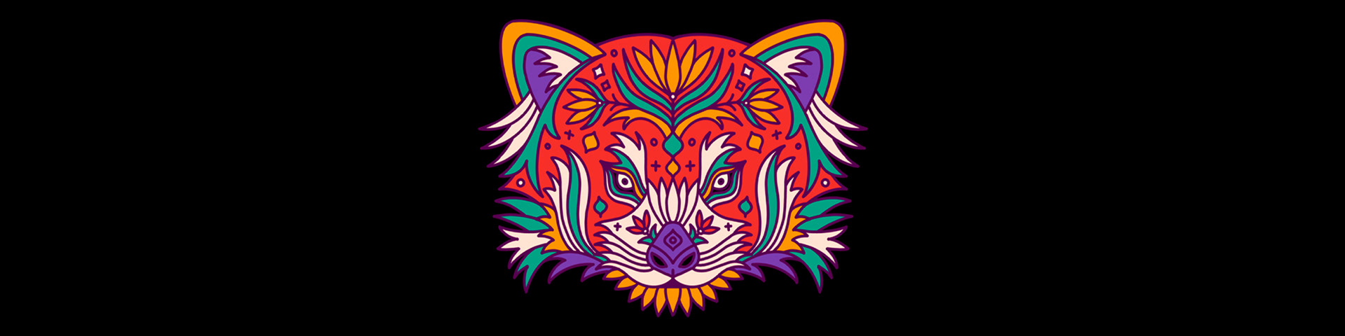 animals endangered Indian art lion pattern design  tiger Vector Illust (19).jpg
