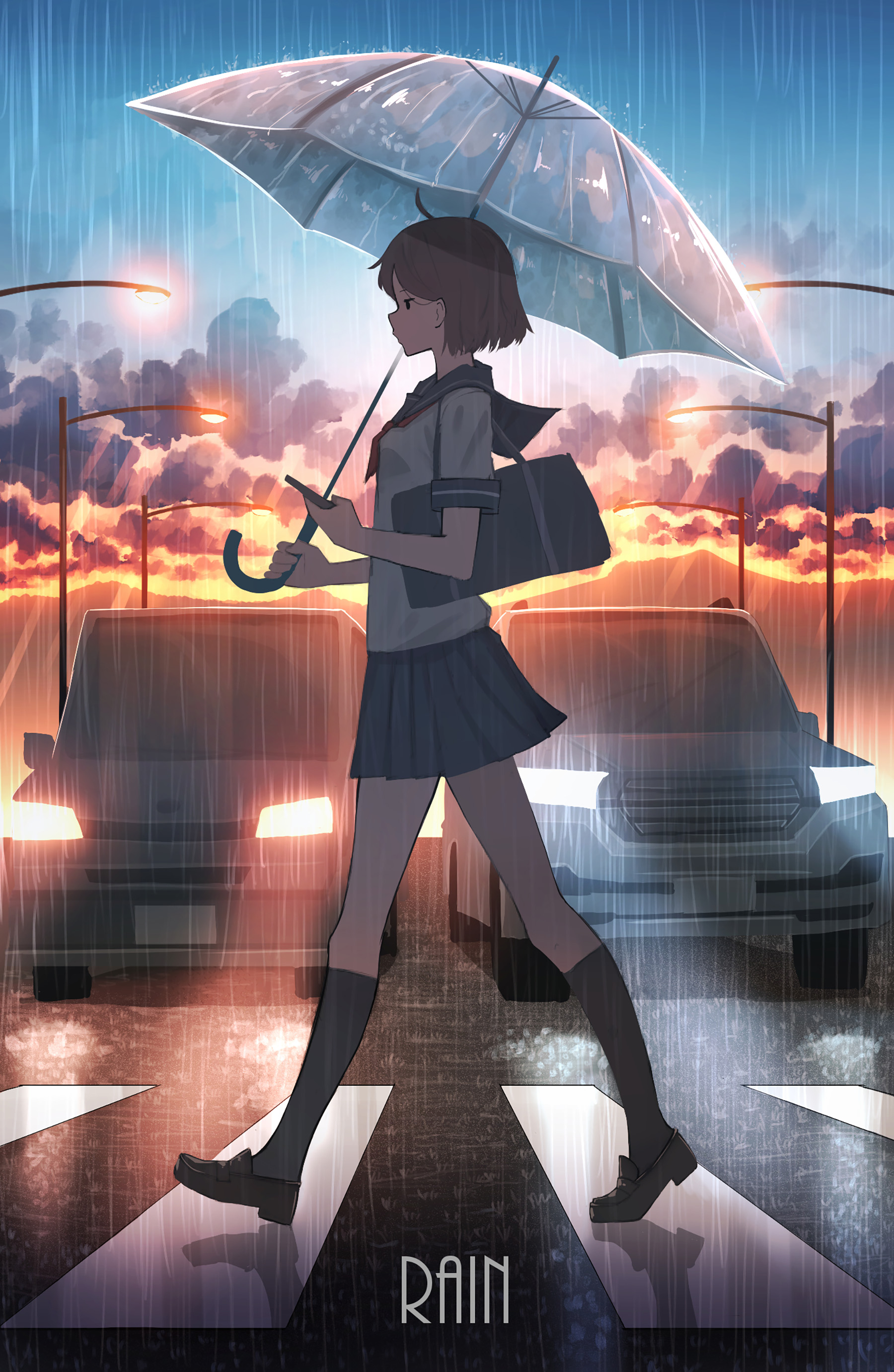 女の子 雨の日 - pasoputi的插画.jpg
