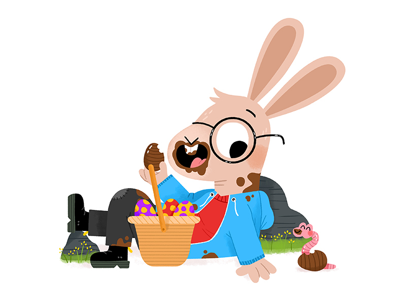 Easter break! animals bunny cute drawing easter fun illustration illus.jpg