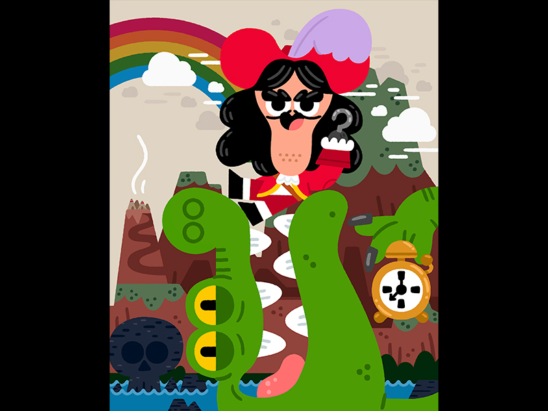 Hook captain hook croc disney fun hook illustration illustrator movie.jpg