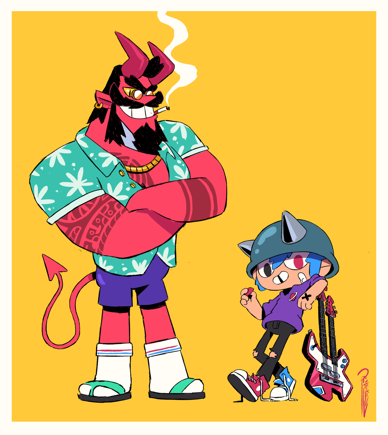ILLUSTRATION  Character design  fanart choque de cultura collab autora (6).png
