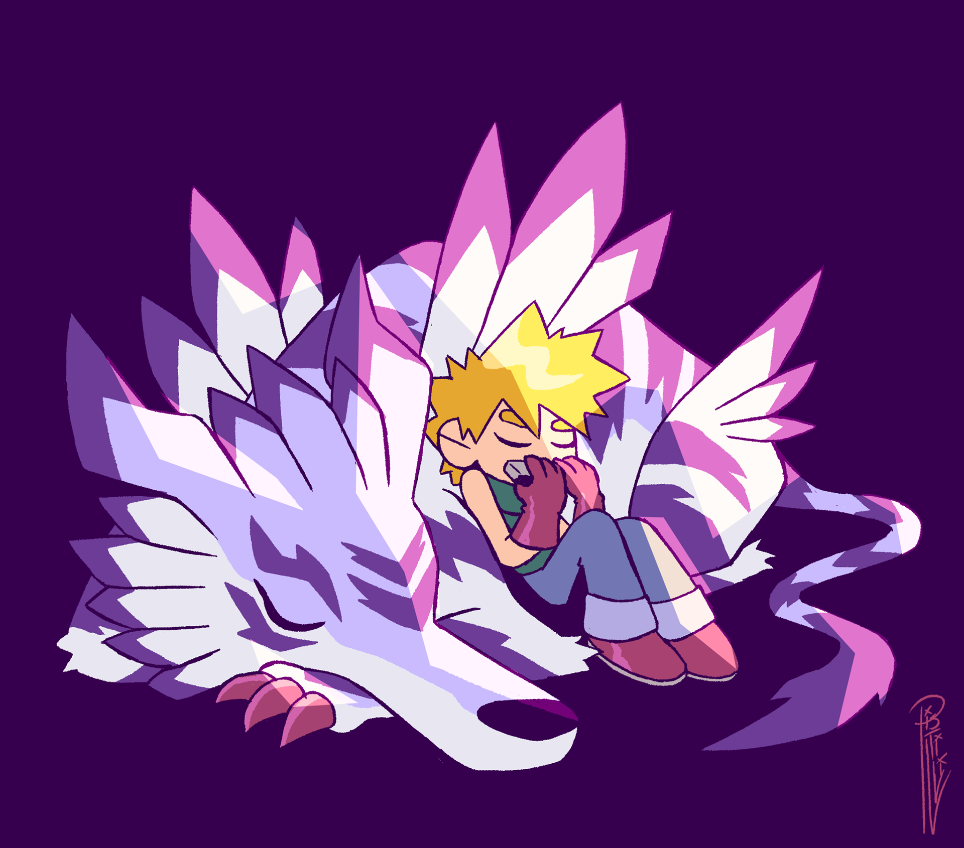 Character design  collab Digimon digital illustration ILLUSTRATION  Ni (6).png