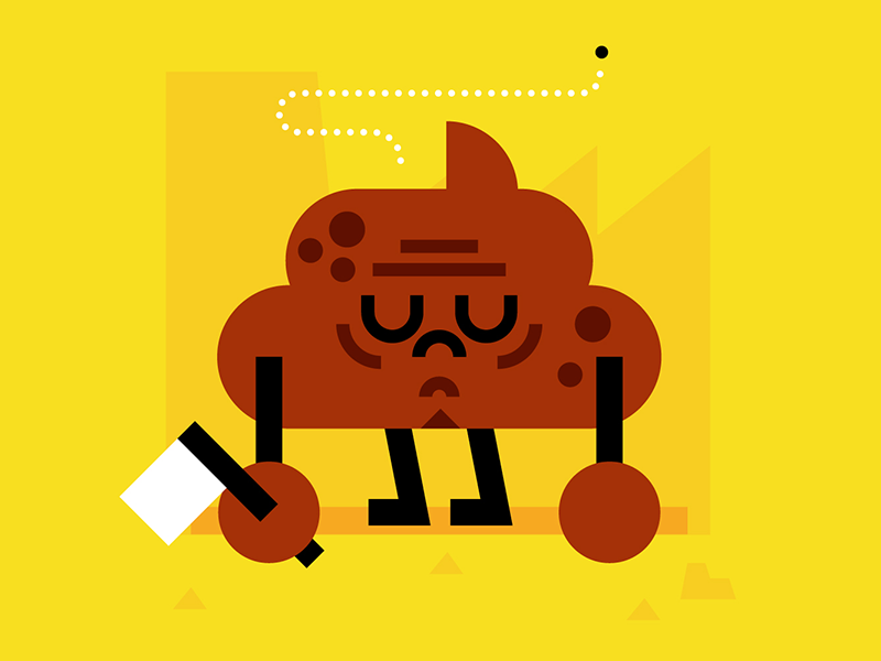 Poopy Mondays character fun illustration monday mondays poop poopy vec.png