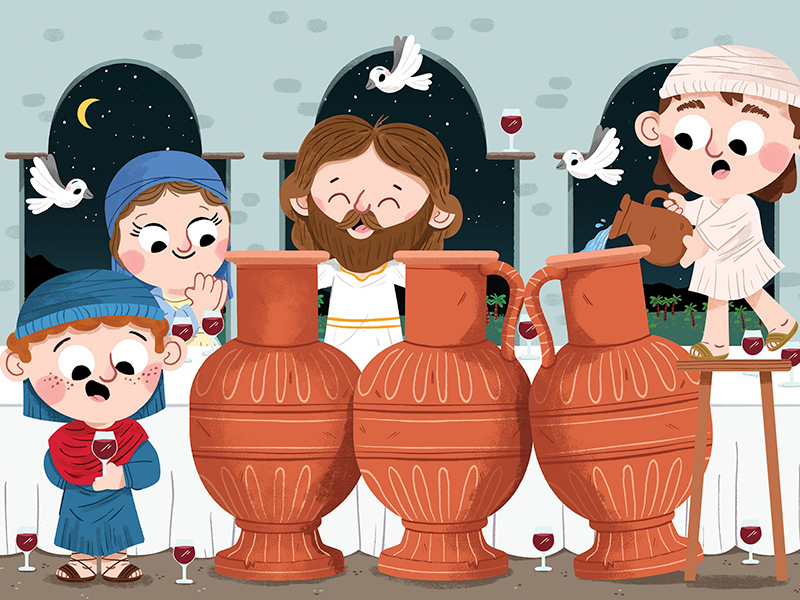 Water into wine animal animals art book character characters colour cu.jpg