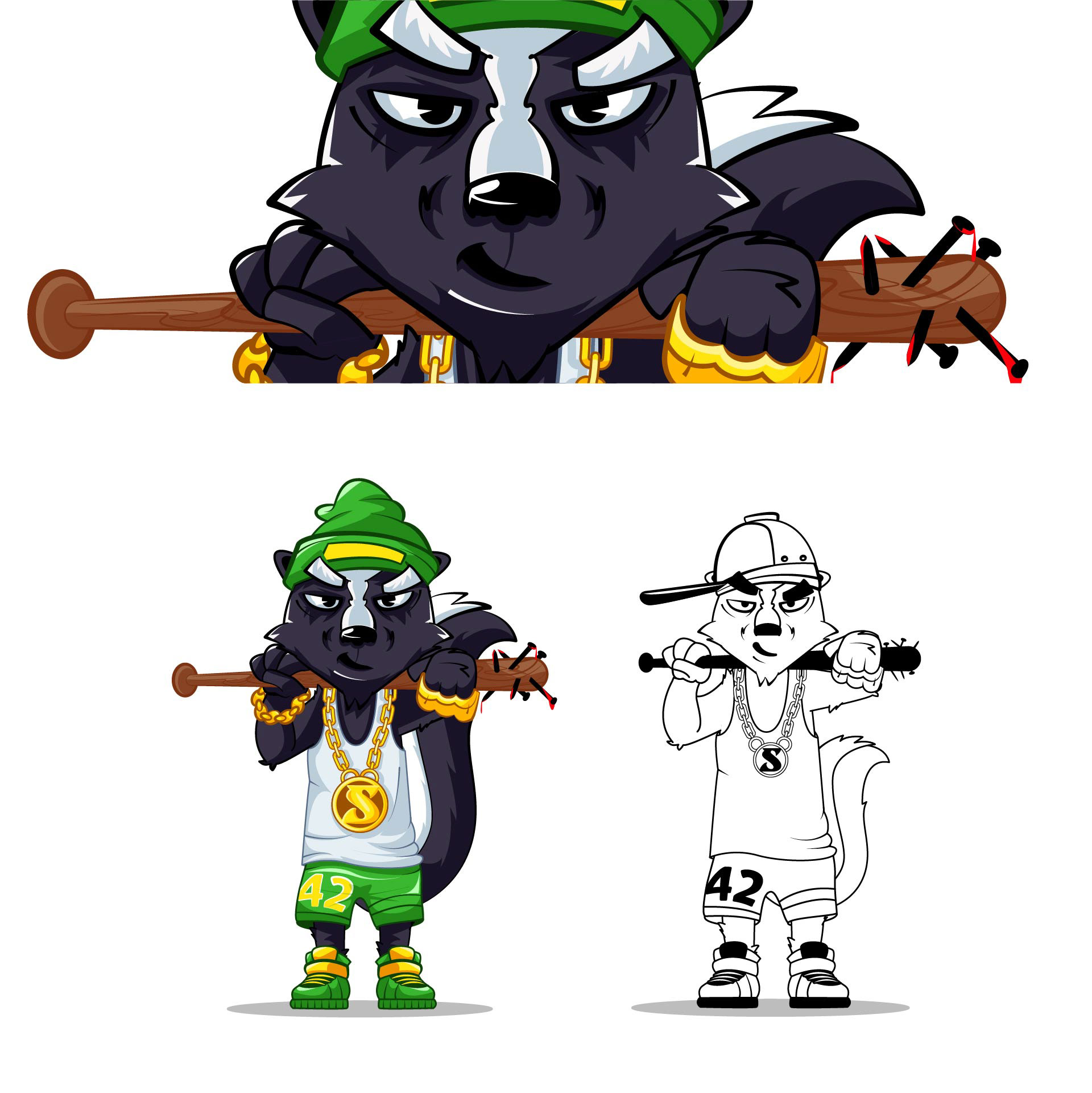 adobe illustrator cartoon Character design  Illustrator Mascot vector (4)-2.jpg