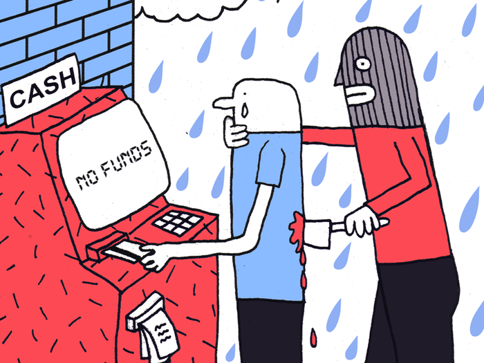 Dog Day atm bandit drop funds mask money rain silly stupid sun tear vi.png
