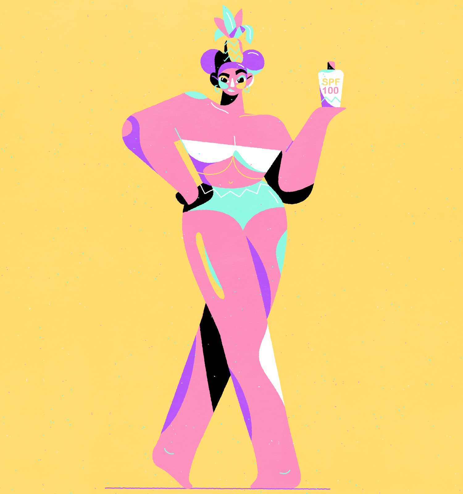 ILLUSTRATION  Character design  summer woman man art direction  Hot wa (2).jpg