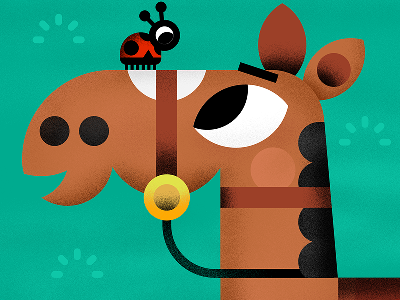 Shapes and sizes animal book friends horse illustration illustrator in.png