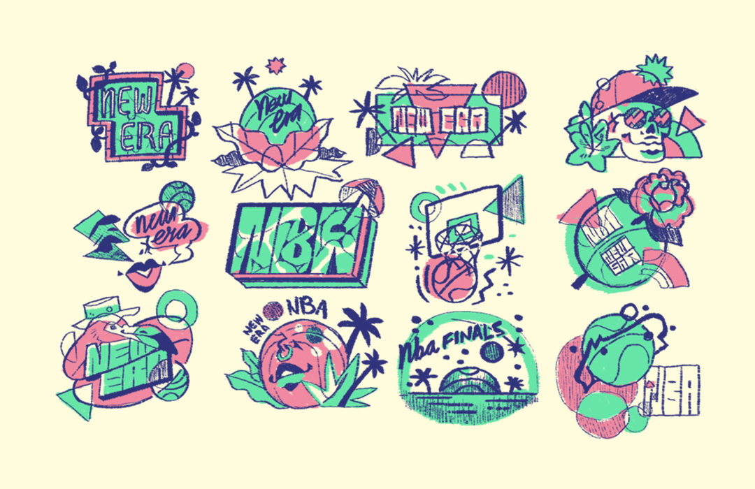 beach illustrations ilustracion Nature sticker stickers summer Tropica.jpg